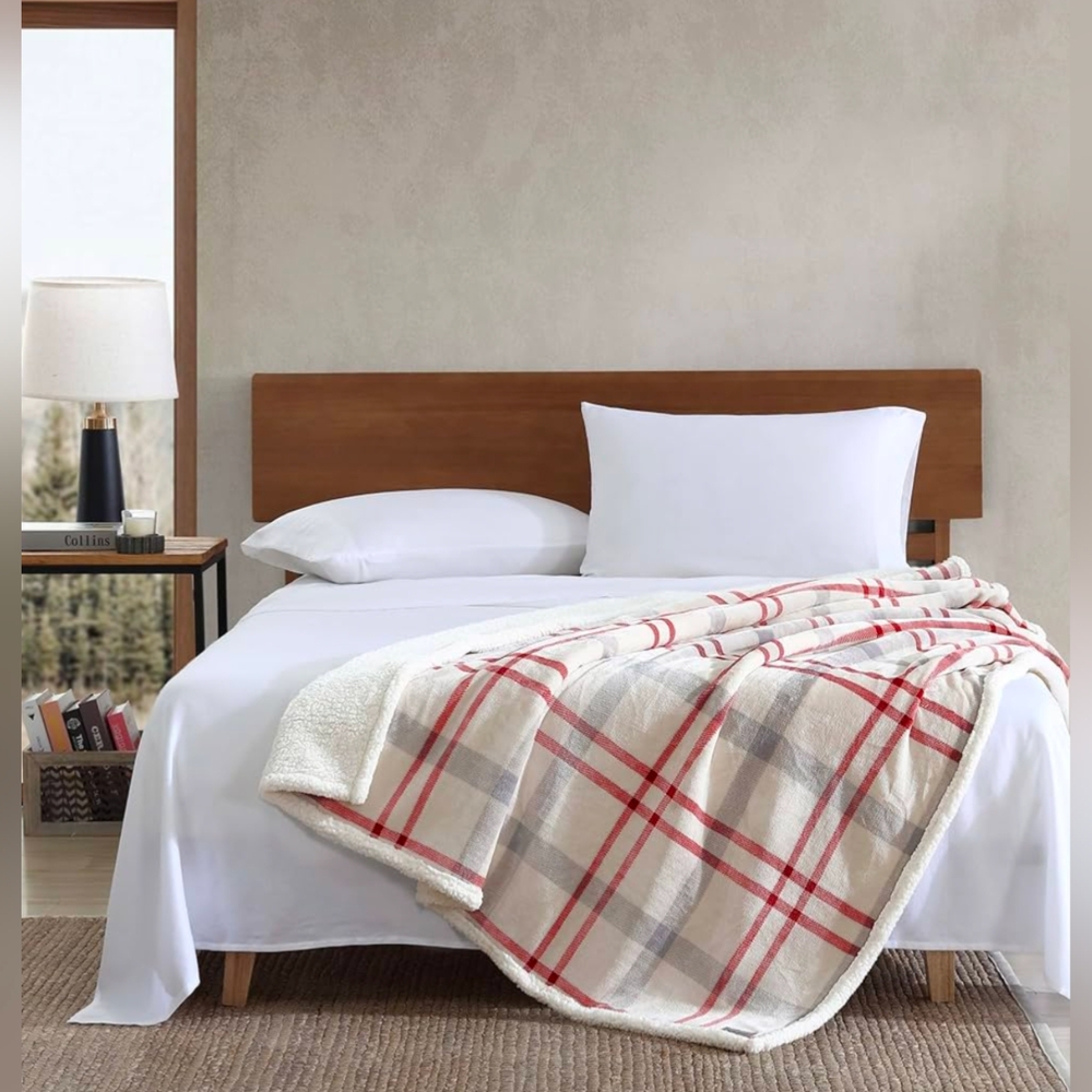 Eddie Bauer Reversible Plush Blanket